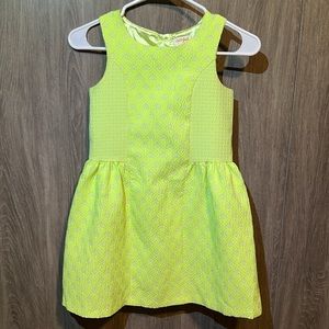 Spring Floral Pattern Dress | 7/8 Little Girls